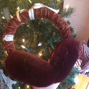 Anthropologie Red Earmuffs - New